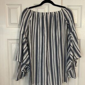 Off Shoulder Linen Dress